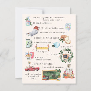 12 Days of Covid   "Quarantine" Holiday Photo