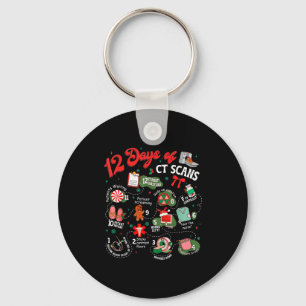 12 Days Of Ct Scans Christmas Ct Tech Cat Scan Key Ring