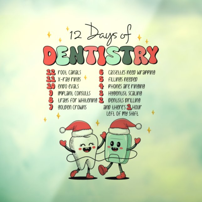 12 days of Dentistry (Sheet 3)