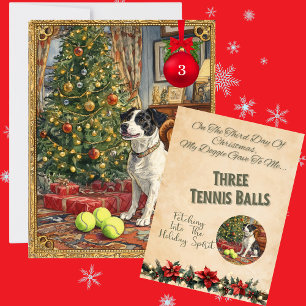 12 Days Of Doggie Christmas Day 3 Holiday Card