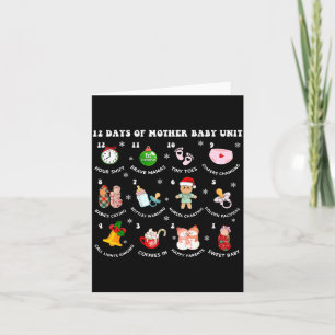 12 Days Of Mbu Mother Baby Nurse Christmas Stpartu Card