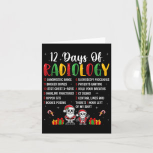 12 Days Of Radiology Xmas Rad Tech Christmas Radio Card