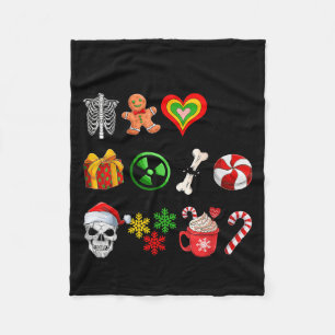 12 Days Of Radiology Xray Tech Ct Mri Merry Christ Fleece Blanket