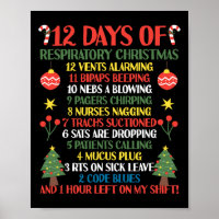 12 Days Of Respiratory Therapist Christmas Funny R