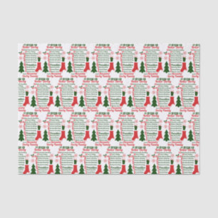 12 Days of Roller Derby Christmas Tissue Paper