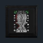12 Days of Teaching Math Teacher Christmas Gifts Gift Box<br><div class="desc">12 Days of Teaching Math Teacher Christmas Gifts</div>