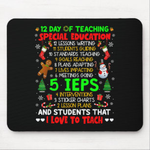 12 Days Of Teaching Special Education Ieps Sped Te Mouse Pad