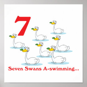 12 days seven swans a-swimming poster