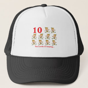 12 days ten lords a-leaping trucker hat