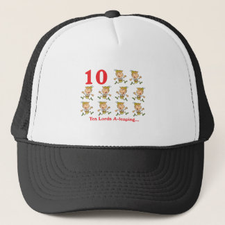 12 days ten lords a-leaping trucker hat