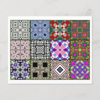 12 Different Tea Bag Tiles - Origami Folding Flyer