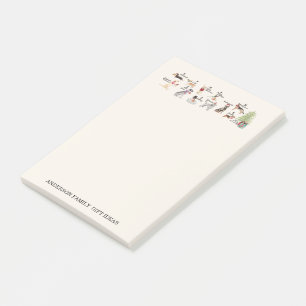 12 Dogs of Christmas in Holiday Hats Scarves Notes