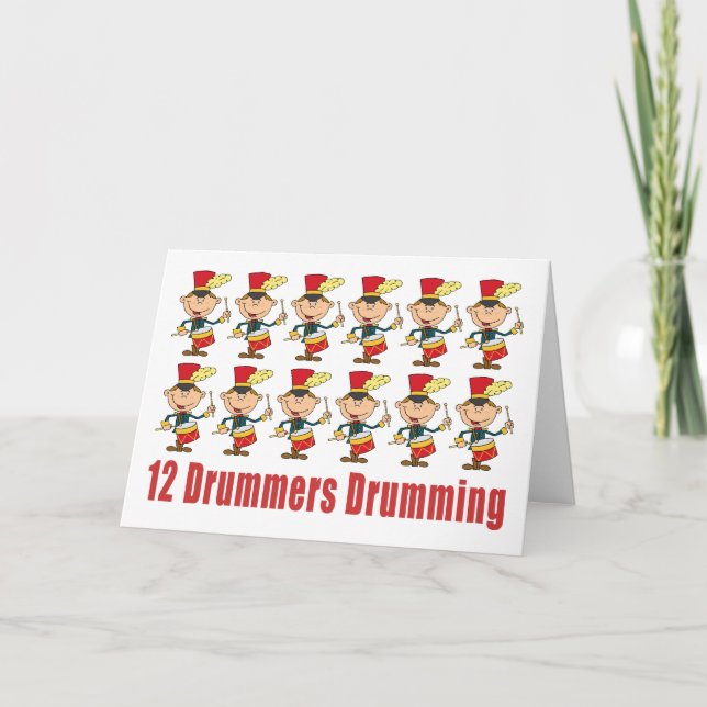 12 Drummers Drumming Cards (Front)