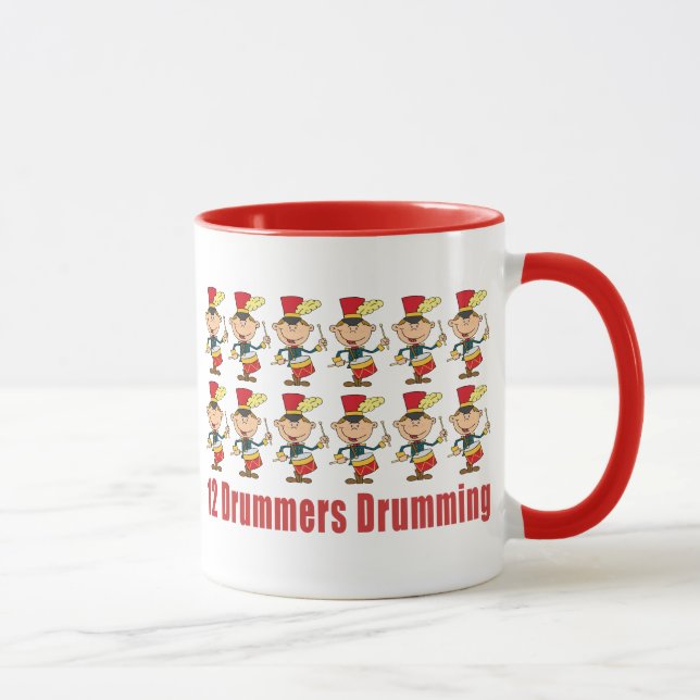12 Drummers Drumming Mugs (Right)