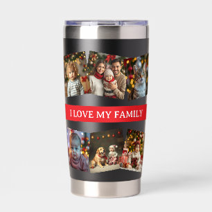 12 Family Photo Template Love My Family Insulated Tumbler