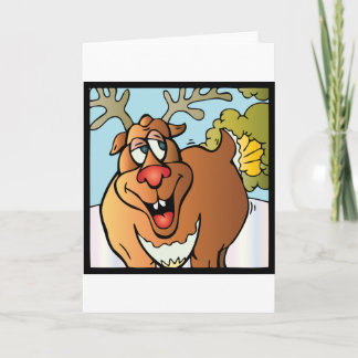 12 Farts of Christmas Reindeer Holiday Card