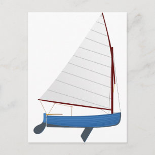 12 Foot Sailing Dinghy Postcard