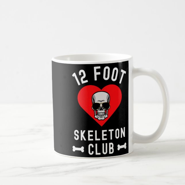 12 Foot Skeleton Club Giant Skelly Gles Valentine' Coffee Mug (Right)