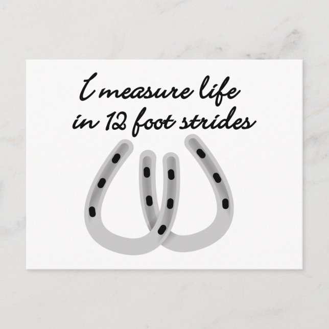 12 Foot Strides Postcard (Front)