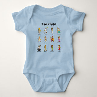 12 Gods of Olympus Baby Bodysuit