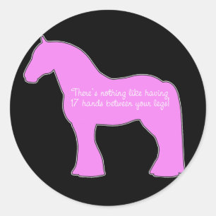 12 Hands Draught Horse Classic Round Sticker