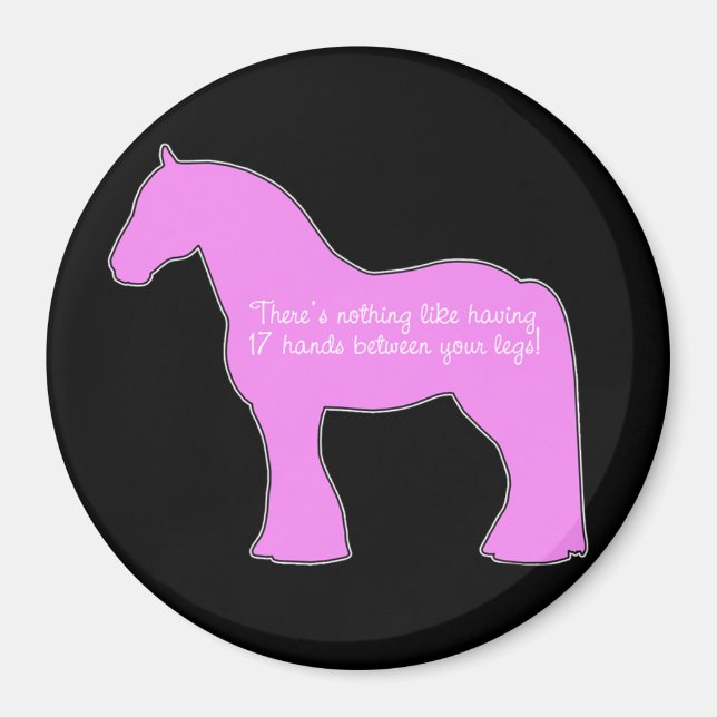 12 Hands Draught Horse Magnet (Front)