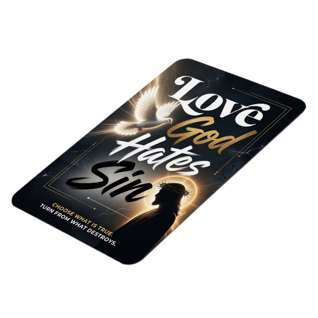 #12   Love God hate Sin Magnet (Left Side)