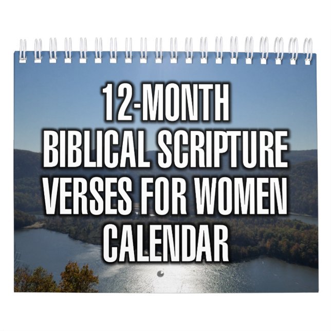 12-Month Biblical Scripture Verses For Women Calendar (Cover)