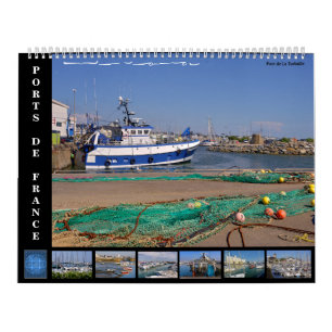 12 month calendar of french ports