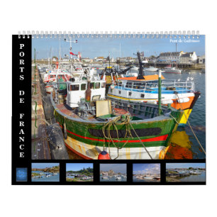 12 month calendar of french ports