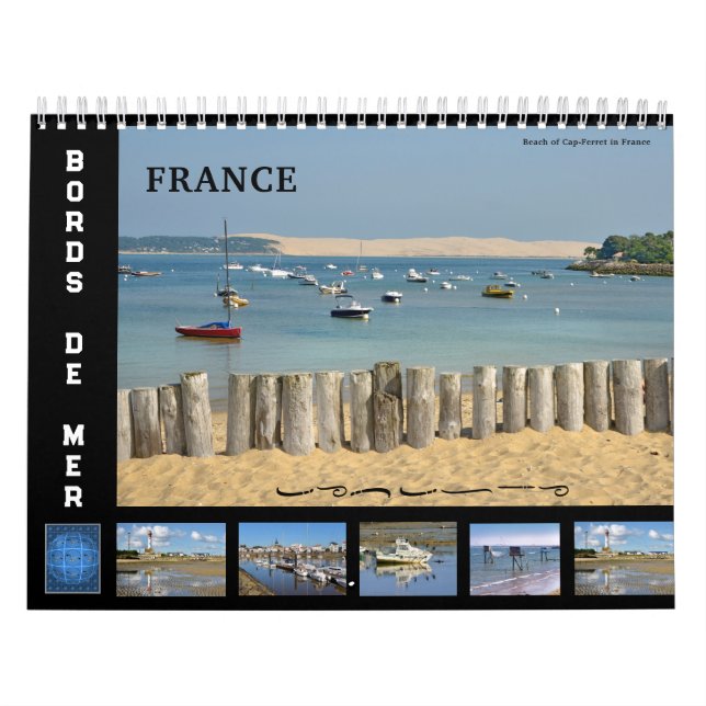 12 month calendar of seaside of France (Cover)