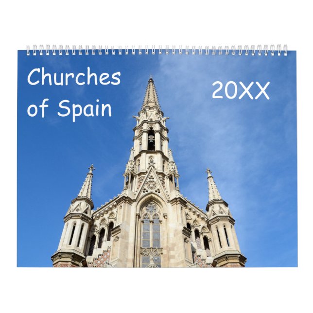 12 month churches of Spain Calendar (Cover)