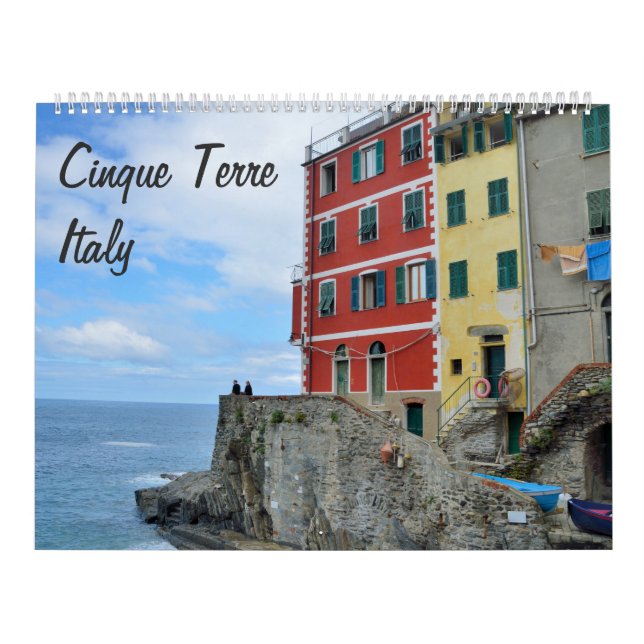 12 month Cinque Terre, Italy Photo Calendar (Cover)