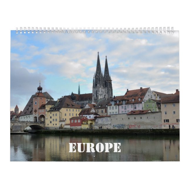 12 month Europe Wall Calendar (Cover)