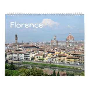 12 month Florence, Italy Photo Calendar