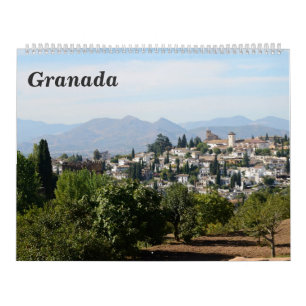 12 month Granada Wall Calendar