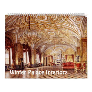 12 month Interiors of Winter Palace Calendar