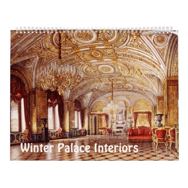 12 month Interiors of Winter Palace Calendar (Cover)