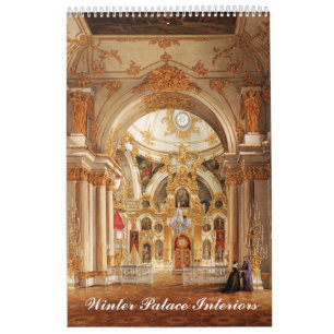12 month Interiors of Winter Palace Calendar