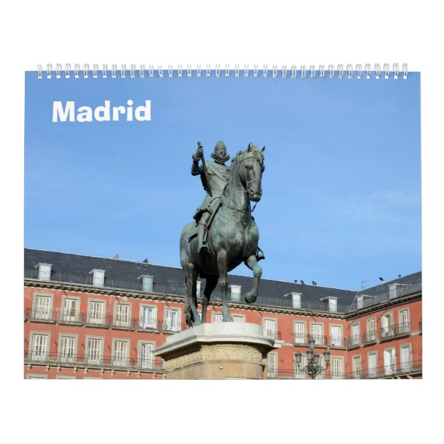 12 month Madrid wall Calendar (Cover)