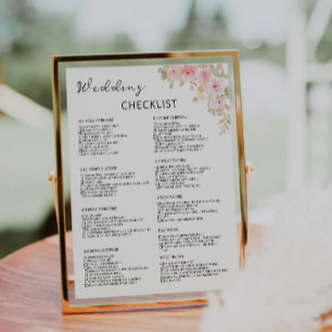 12 Month Rose Wedding Checklist