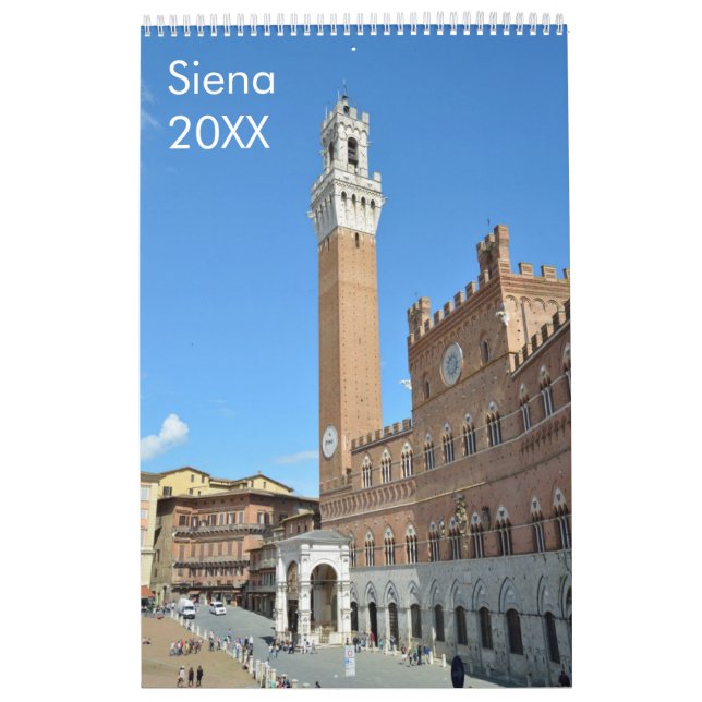 12 month Siena (Italy) Calendar (Cover)