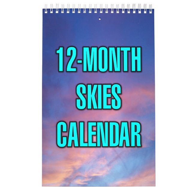 12-Month Skies Calendar (Cover)