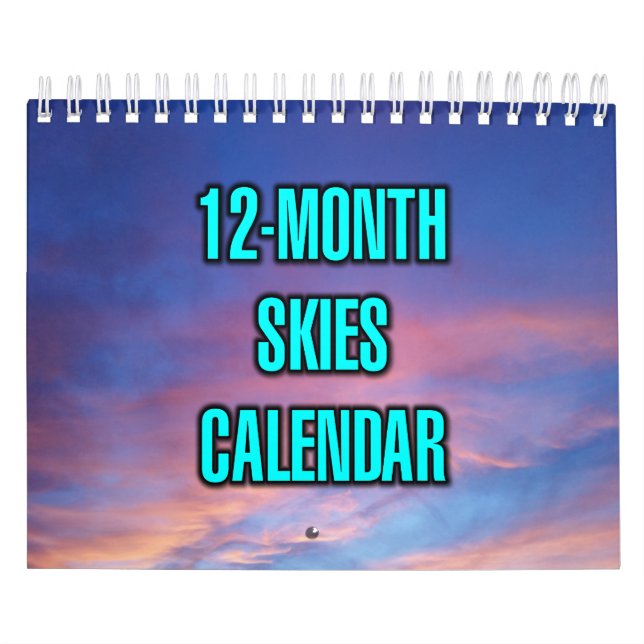 12-Month Skies Calendar (Cover)