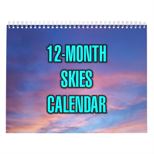 12-Month Skies Calendar (Cover)