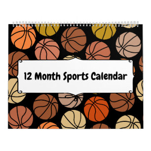 12 Month Sports Calendar