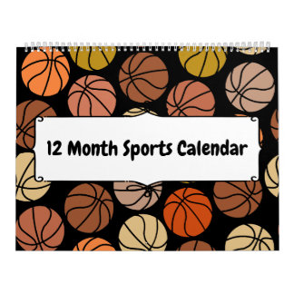 12 Month Sports Calendar