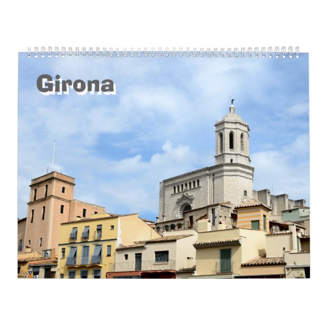 12 month Travel Girona wall Calendar (Cover)