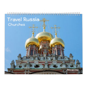 12 month Travel Russia: Churches Calendar