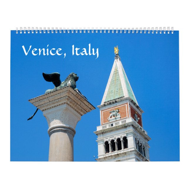12 month Venice Photo Calendar (Cover)